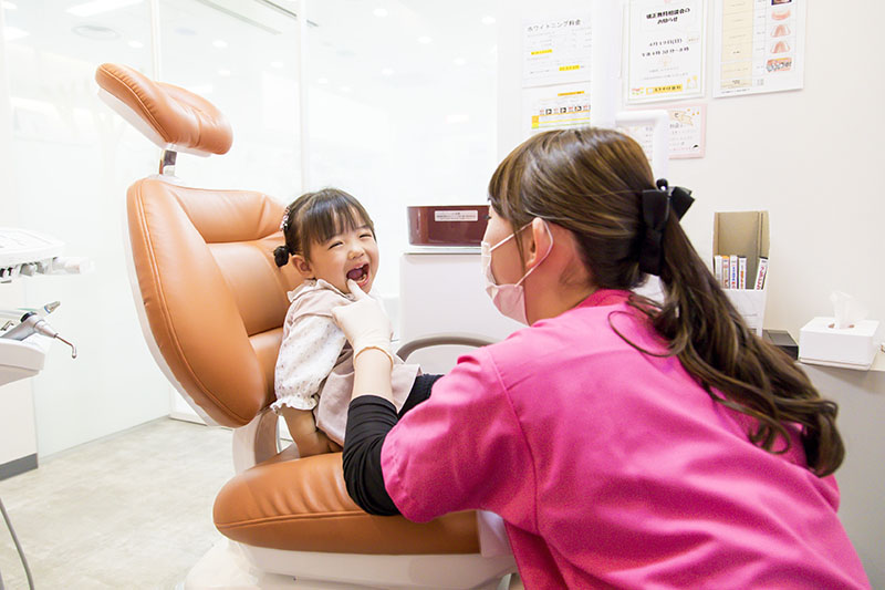 怖がるお子様にはトレーニングからゆっくり慣れていきます